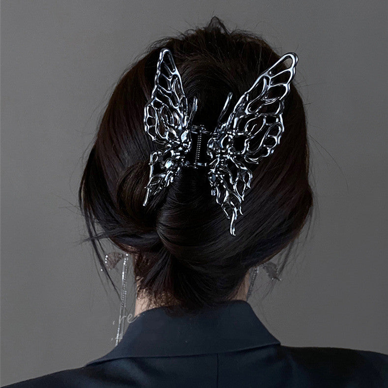 Liquid Metal Butterfly Hair Clip