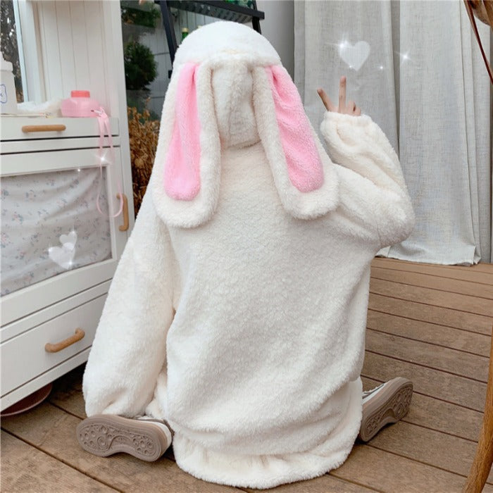 Plush Fluffy Rabbit Sweater