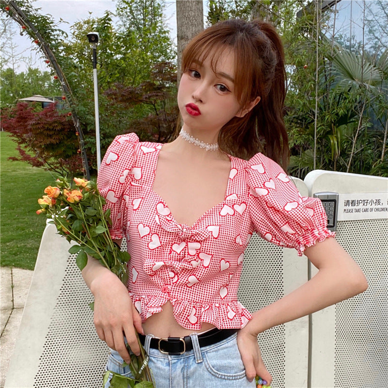 Frenchie Heart Blouse